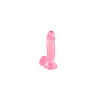 Gode jelly rose ventouse taille L 20cm 